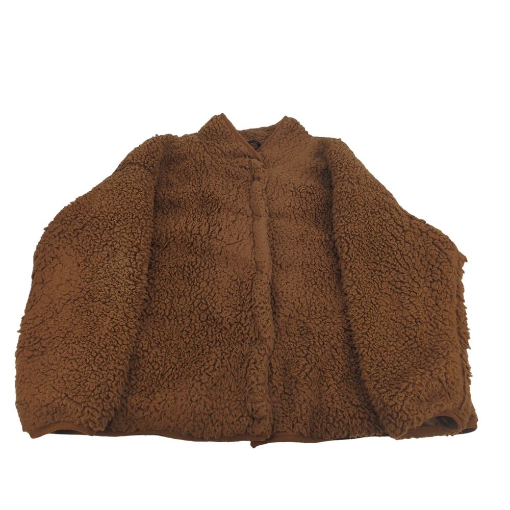 EUC Maurices Brown Polyester Jacket Womens 3 Pockets